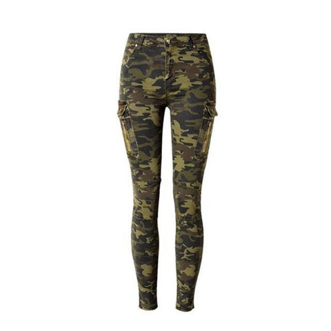 High Waist Camouflage Army Pants